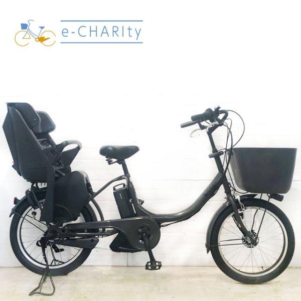電動自転車 中古 子供乗せ ブリヂストン bikke 2 e ビッケ ツー イー グレー 20インチ...