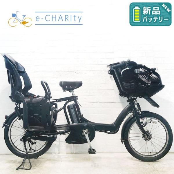 電動自転車 中古 子供乗せ 新品バッテリー ブリヂストン アンジェリーノ プティット e ブラウン ...