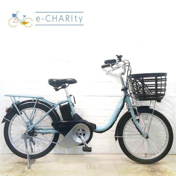 電動自転車 中古 小径車 ヤマハ PAS シオンU ブルー 20インチ YG104 電動アシスト自転...
