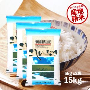 米 15kg 新潟産こしいぶき お米 15キロ 送料無料 令和5年産 白米 精米｜echigo-inahoya