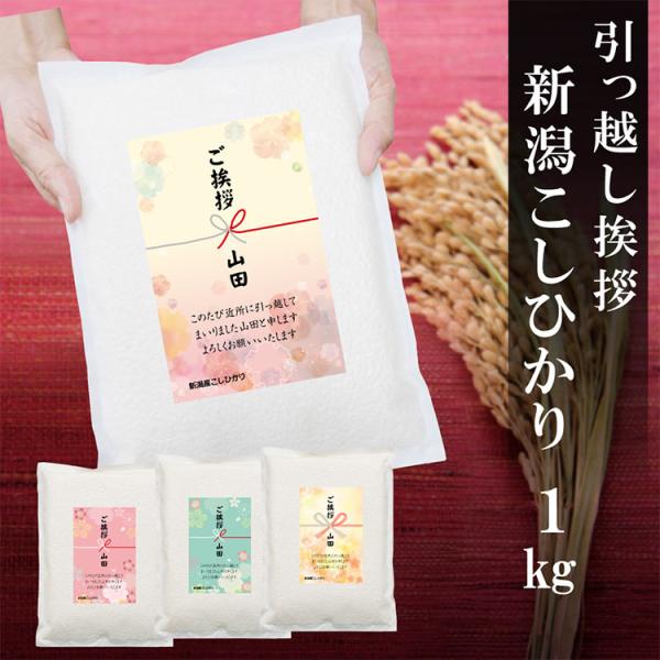 新潟産 コシヒカリ 1ｋｇ 引っ越し 挨拶 粗品 ギフト 米 真空パック お米 引越し 粗品