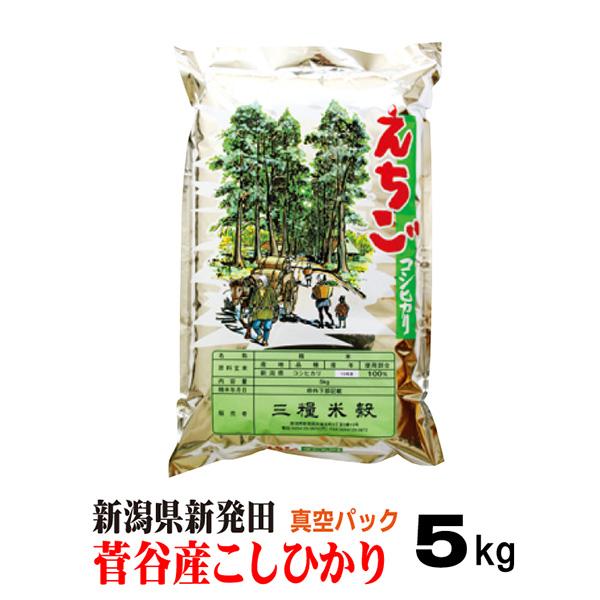 米 新潟県 新発田 菅谷産 コシヒカリ 真空パック 5ｋｇ お歳暮 2023