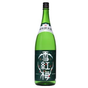 日本酒 越後雪紅梅  特別純米酒1800ml　長谷川酒造