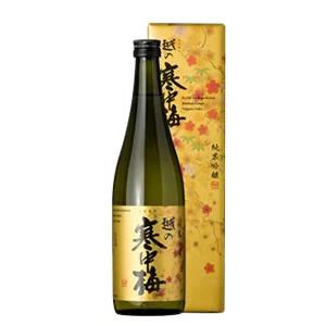 日本酒 越の寒中梅 金ラベル 純米吟醸酒 720ml 新潟銘醸｜echigo