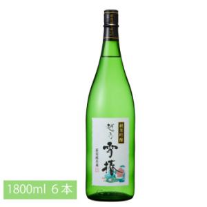 日本酒 越乃雪椿 純米吟醸 花ラベル 1800ml 6本(まとめ買い) 雪椿酒造