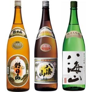 朝日山 千寿盃 1.8Lと八海山 普通酒 1.8L と 八海山 純米大吟醸 1.8L 日本酒 3本 ...