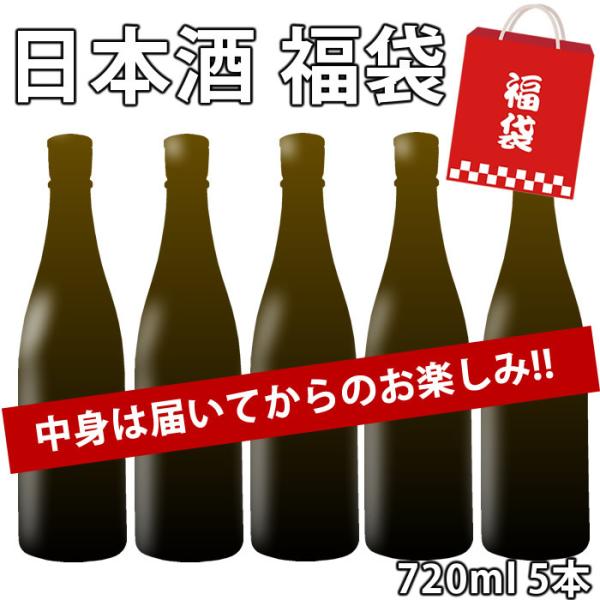 日本酒 ガチャ セット 福袋 720ml 5本 中身は届いてからのお楽しみ