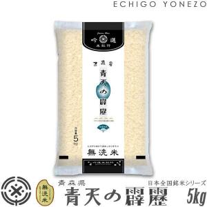 無洗米 青森県産 青天の霹靂 5kg ピロータイプ平袋入 日本全国銘米シリーズ 白米 お米 おいしい 堀商店 ギフト対応