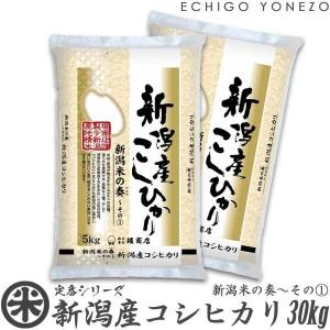 新潟米 令和5年産 新潟産コシヒカリ 新潟米の奏-1 30kg (5kg×6袋) 新潟米 お米 白米 新潟県産 こしひかり 送料無料 ギフト対応