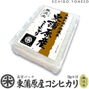 新潟米 令和5年産 無洗米 東蒲原産コシヒカリ チャック付真空パック 10kg (1kg×10パック) 白米 彩流シリーズ お米 新潟米 新潟産 上川産 こしひかり 送料無料｜echigoyonezo