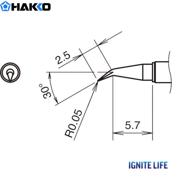 白光 こて先JS型 350°C T38-03JS