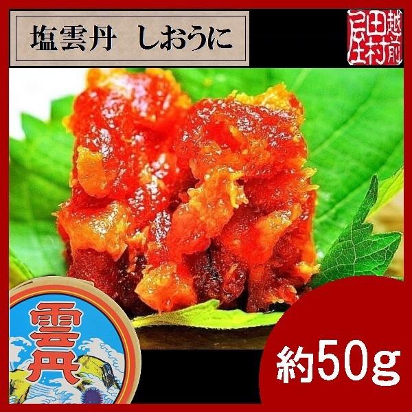 お取り寄せ　グルメ　ふるさと　帰省　手土産　贈答品　お土産　塩雲丹 約50g　越前田村屋　【送料込み...