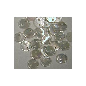 [HC002]蝶貝 白2穴 丸8mm 8ケ（LB18933-8）[RPT]