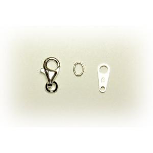 [IA003]Silver925製パーツ 9mmトリガーセット（小判カン1ケ付き）[RPT]