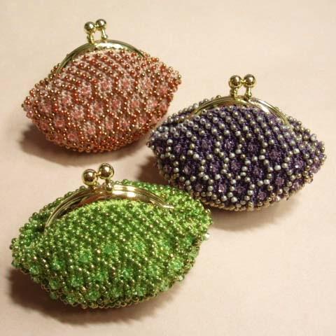 [TA001]ビーズ編みキット がま口丸サイフ 金彩ちびサイフ[RPT]