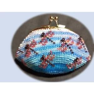 [TA001]【メール便不可】ビーズ編みキット 【がま口】丸サイフ 赤トンボ[RPT]