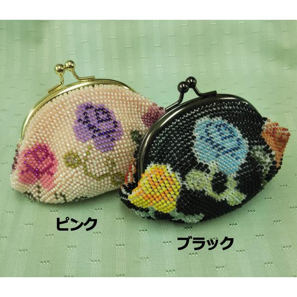 [TA001]【メール便不可】ビーズ編みキット 【がま口】丸サイフ ローズガーデン【全2種】[RPT...