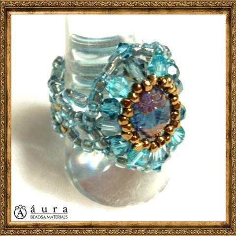 [TA001]アウラビーズキット　ボリュームリング　ターコイズ[RPT]