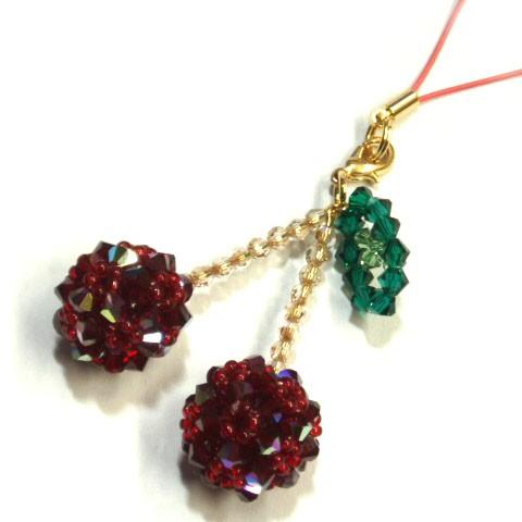 [TA001]〜アクセサリーキット〜 さくらんぼのチャーム[RPT]