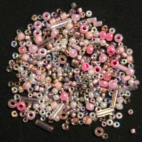 [CJ001]シードビーズミックス  ピンク(No.003)