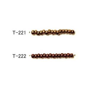 [AA002]TOHOシードビーズ 丸大 糸通し【20％OFF】（約1m・480粒入）《コゲ金・銅ラ...