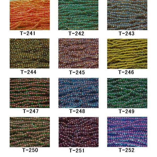 [AA001]TOHOシードビーズ 丸小 糸通し【20％OFF】（約1m・680粒入）《着色オーロラ...