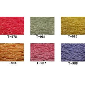 [AA001]TOHOシードビーズ 丸小 糸通し【20％OFF】（約1m・680粒入）《着色ラスター...