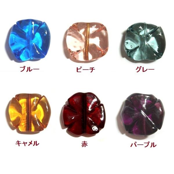 [CA002]ヴェネチアンビーズ（BL106） クローバー 1ヶ[RPT]