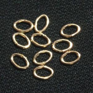 [IB001]14金ゴールドフィルド Cカン（小判カン）3×4.6mm 10ケ[RPT]