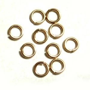 [IB001]14金ゴールドフィルド 丸カン3.8mm （線形約0.64mm） 6ケ[RPT]