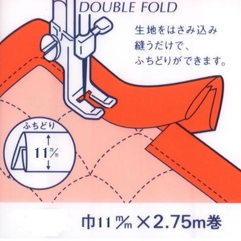 [VA001]バイアステープ ふちどり広巾　11mm巾 (キャプテン88 CP12)[RPT]