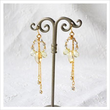 [CC006]メタルチャーム/ラインストーン付チェーン 2本足[RPT]