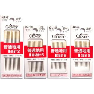 [VA001]クロバー ぬい針（絆）普通地用 4種類 12本入り[RPT]