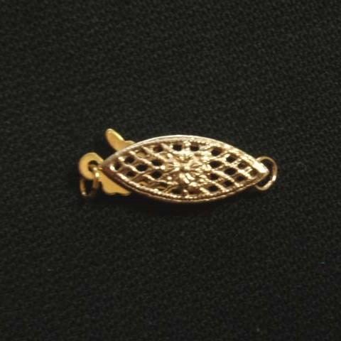 [IB001]14金ゴールドフィルド 透かしクラスプ（舟形クラスプ）[RPT]