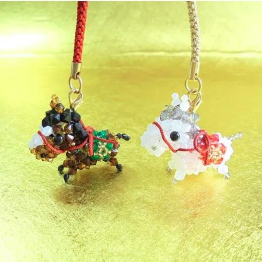 [VI001]ホビックス 2026干支(午）【ビーズキット】吉祥来福午根付け BK-150.151[...