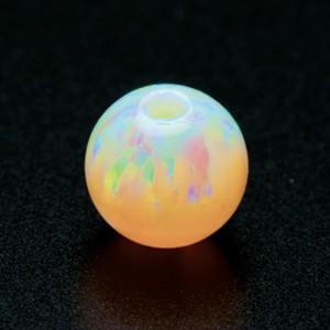 [VI002]ホビックス　京都オパール　7mm丸玉　刈安(KO-02)　1個[RPT]