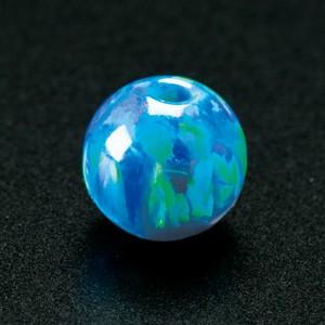 [VI002]ホビックス　京都オパール　7mm丸玉　瑠璃色(KO-09)　1個[RPT]