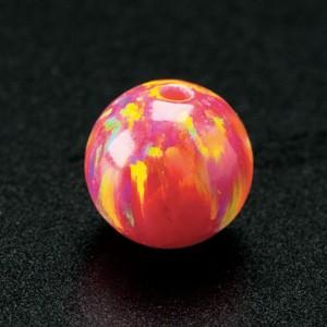 [VI002]ホビックス　京都オパール　7mm丸玉　唐紅花(KO-11)　1個[RPT]
