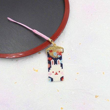 [VI001]ホビックス 2023干支(卯/兎)【ビーズステッチキット】月花（つきはな）うさぎの根付...
