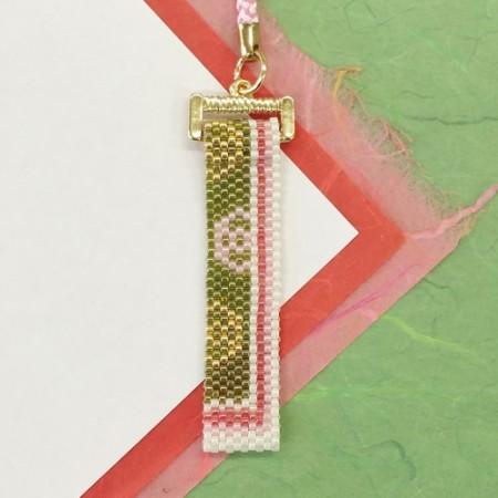 [VI001]ホビックス【ビーズキット】 西陣・十二単柄根付け〜菖蒲〜[RPT]