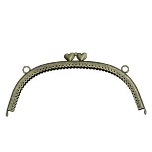 [VA004]INAZUMA 穴あきがま口・口金 くし型 ビスケットカット 唐草模様 ハート型ひねり...