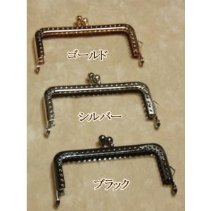 [FA001]ジャスミン 穴あきがま口・口金 角 7.5cm F1075（縫付タイプ）【全3色】[R...