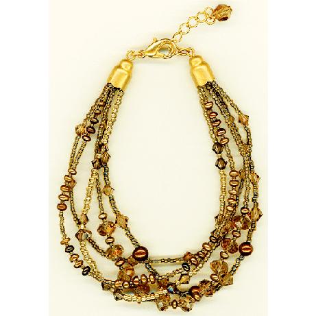 [TA001]〜アクセサリーキット〜 ワントーンブレスレット・ライトコロラドトパーズ[RPT]