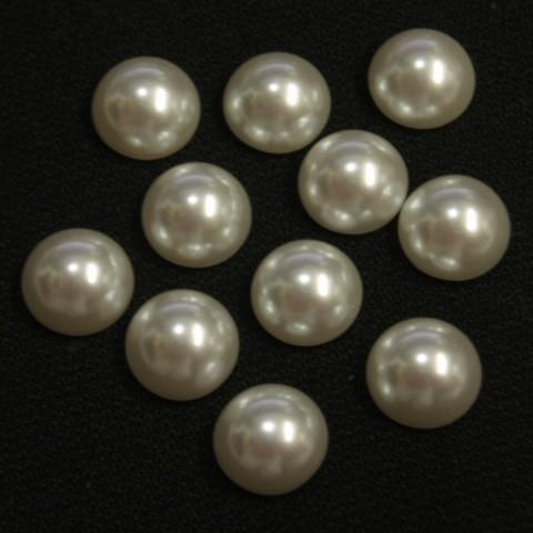 [CG008]貼り付け用 半円パール ホワイト[RPT]