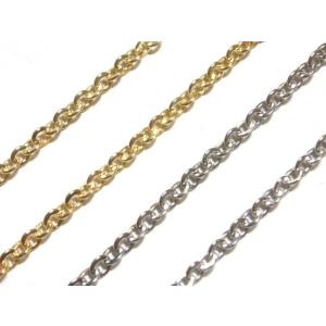 [JA002]小判大チェーン（アズキチェーン大） 幅約3mm 10cm単位[RPT]