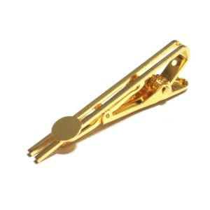 [FB003]【大口割引・卸価格販売】8mm貼付け ネクタイピン ゴールド／シルバー 20ケ[RPT...