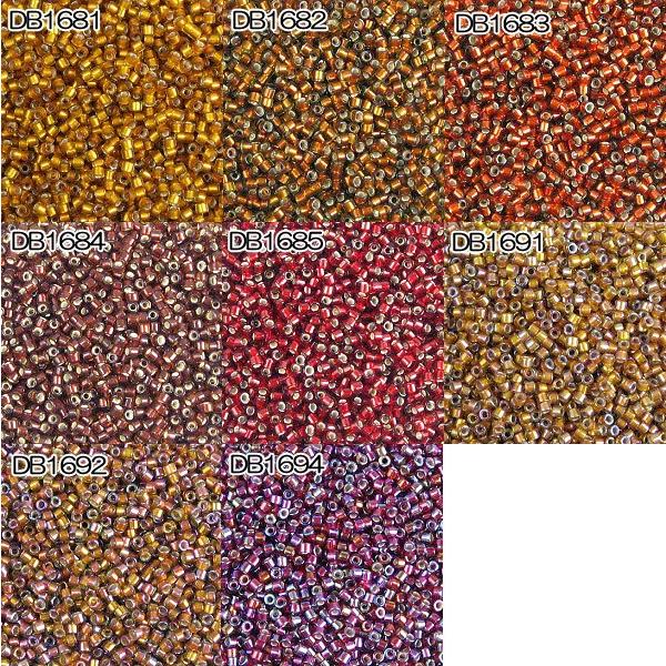 [BA001]MIYUKI デリカビーズ 20g 丸 DB1681〜1685,DB1691〜1692...