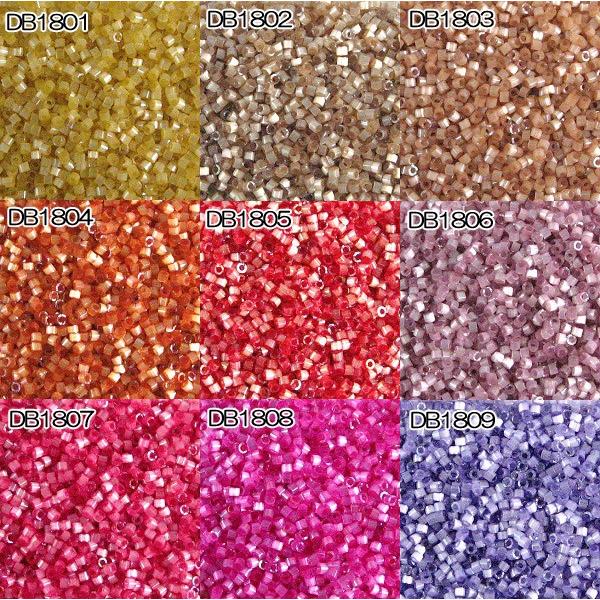 [BA001]MIYUKI デリカビーズ 20g 丸 DB1801〜1809[RPT]