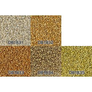 [BA001]MIYUKI デリカビーズ 20g 丸 DB1831,1832,1833,1834,1835[RPT]｜ビーズパーツ・雑貨 アウラ