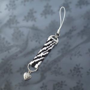 [BF003]MIYUKI ビーズキット ペヨーテステッチのストラップ ゼブラ柄 ビーズキット[RP...